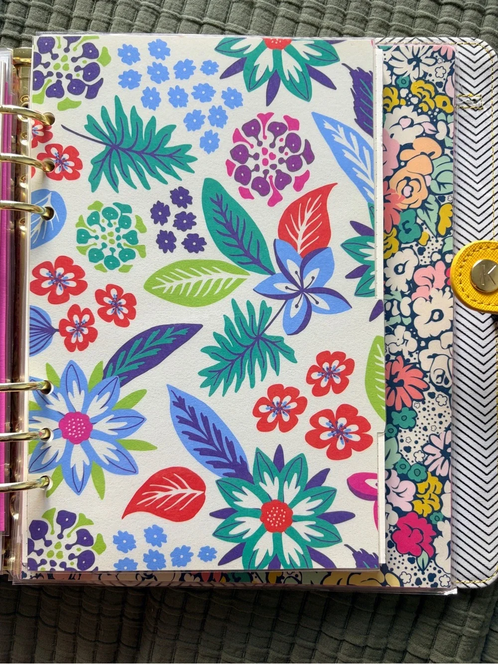 kikki.K Bright Yellow Planner Folio with Snap Tab